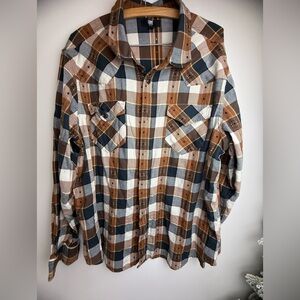 Frye Men's Plaid Button Down Shirt